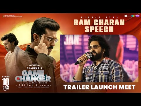 Ram Charan Speech at Game Changer Trailer Launch Event - Ram Charan | Shankar | Dil Raju