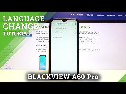 How to Change System Language in BLACKVIEW A60 Pro – List of Languages