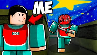 Pretending to be a Seeker as a Hider in Roblox INK GAME