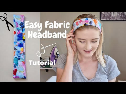 DIY Simple Fabric Headband for Beginners | #tutorial
