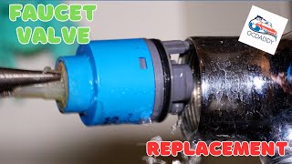 The faucet leaks? Faucet valve replacement