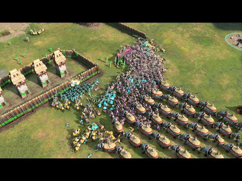Age of Empires 4 - 4v4 CBA HUGE CAVALRY SPAM | Multiplayer Gameplay
