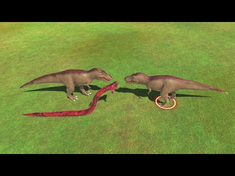 T REX & TITANOBOA VS EVERY UNIT Animal Revolt Battle Simulator
