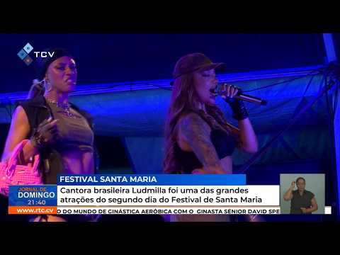 Cantora brasileira Ludmilla foi uma das grandes atrações do segundo dia do Festival de Santa Maria