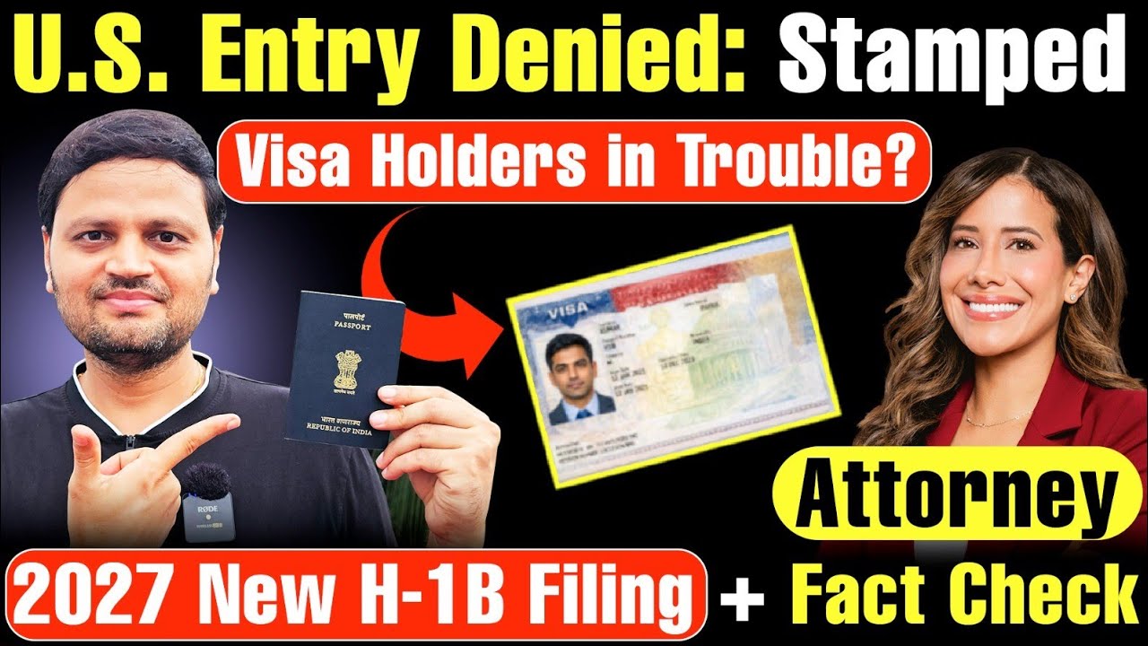 😱 Stamped U.S. Visa Holders DENIED Entry? |💥2027 New H-1B Filing Updates @TryManifest 
