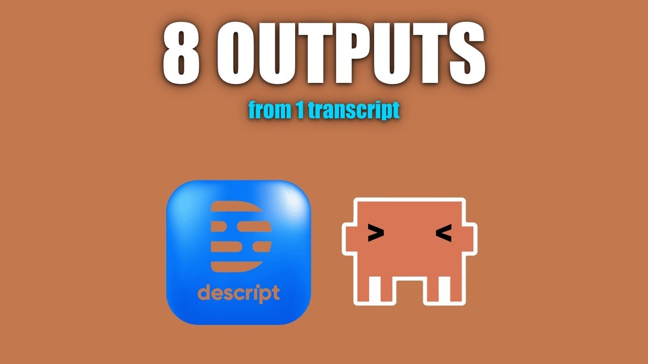 Turn Any Podcast Transcript Into 8 Pieces of Content (Claude Code)