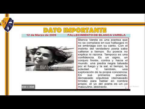 Literatura 3° año - Poesía Peruana del Siglo XX: Blanca Varela