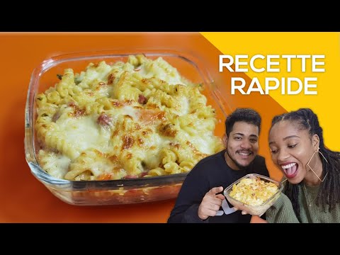 GRATIN DE PATES (lardons, champignons, poivrons, mozzarella) - JANDJSVIEW