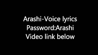 Arashi-Voice lyrics