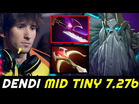DENDI Mid Tiny Carry the Game with Silver Edge Build 7.27 Dota 2