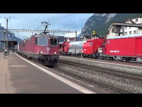Gotthard Bahnverkehr am 27.06.15 – „Bahnhof Erstfeld“