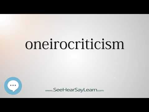 oneirocriticism - Smart & Obscure English Words Defined 👁️🔊🗣🧠✅