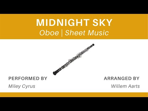 Midnight Sky - Miley Cyrus | Oboe | Sheet Music