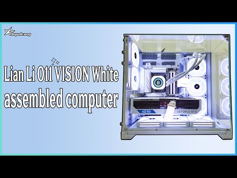 PC Build | 7950X3D Lianli O11 VISION a white-assembled computer (7950X3D + RTX4090)