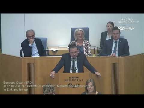 Rede vom 19.09.2019 zum Thema "Wirtschaft, Mobilität und Klimaschutz in Einklang bringen"