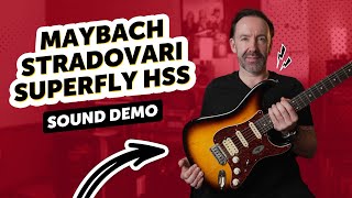 Video thumbnail for Maybach Stradovari Superfly HSS (2-tone sunburst) - Sound Demo by Guitar Bonedo
