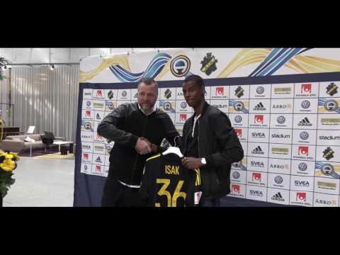 Alexander Isak om sitt A lagskontrakt.