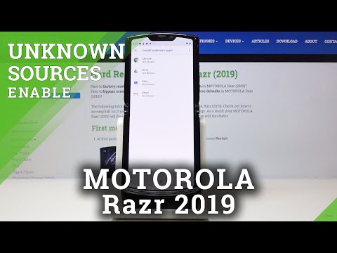 How to Enable Unknown Sources in MOTOROLA Razr 2019 -Allow App Installation