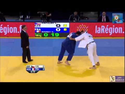 Judo 2014 European Championships Montpellier: Krpalek (CZE) - Maret (FRA) [-100kg] semi-final