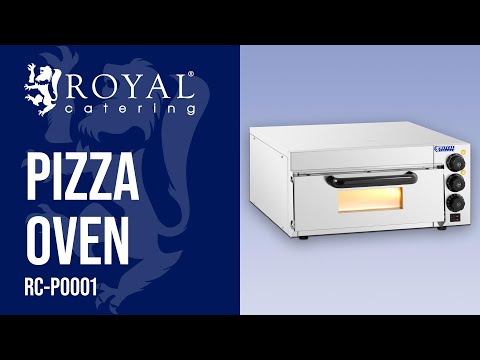 βίντεο - Φούρνος πίτσας - 1 θάλαμος - Royal Catering - 2,000 W - Ø 36 cm