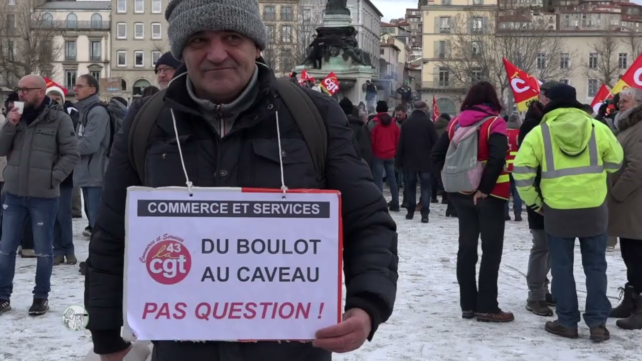 Retraites : manifestation au Puy-en-Velay, le 19/01/23