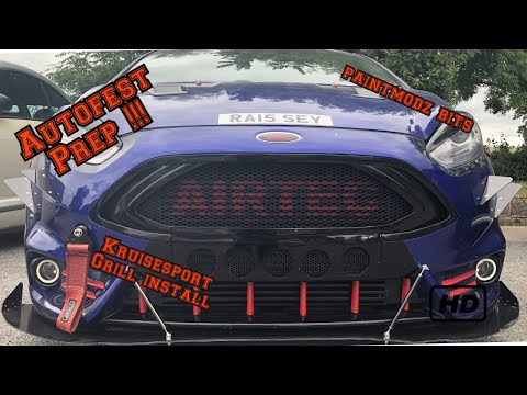 Autofest prep with the new kruisesport grill, some paintmodz goodies and front bumper spray