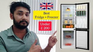 Best Cheapest Fridge And Freeze 2021(UK) Under £200, Bush M50142FFW Fridge Freezer Unboxing