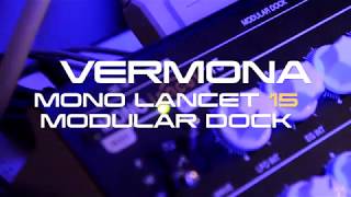 Video thumbnail for Vermona- Mono Lancet Modular Dock-simply sequence with delay by Dziam Bass