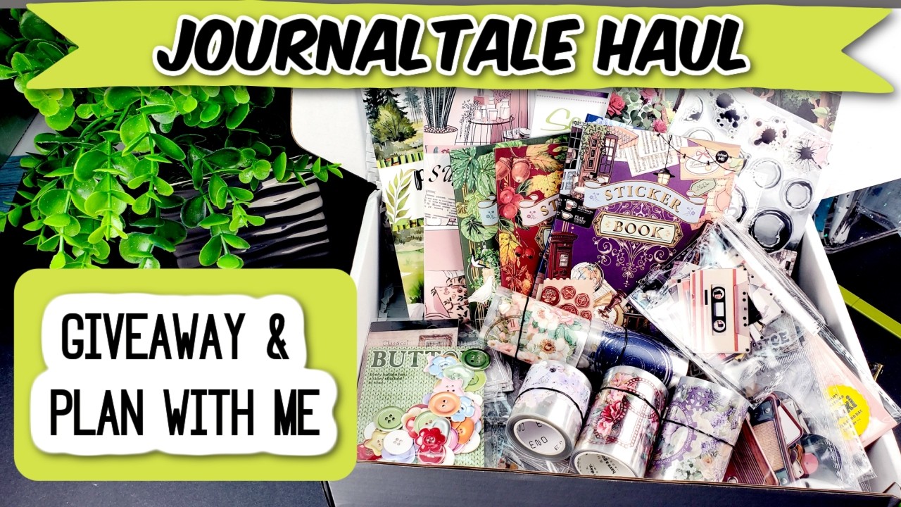 JournalTale Haul + Giveaway 🎁 Planner Envy Plan With Me + 2 Winners!