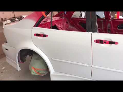 Bodywork being done on the IS300