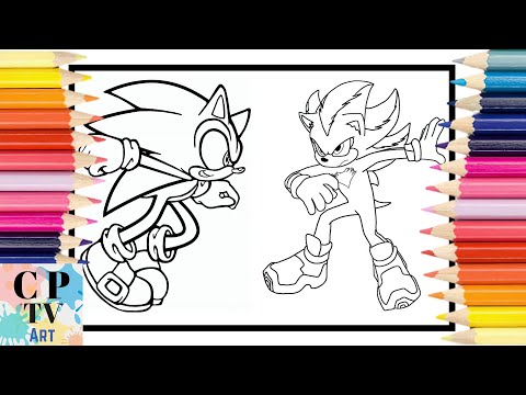 Sonic 2 The Hedgehog Coloring pages/Sonic vs Shadow /Alan Walker-Dreamer[NCS Release]