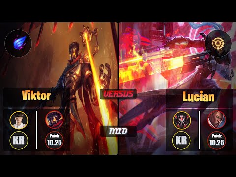 Faker VIKTOR (Mid) [Phase Rush] VS LUCIAN - Grandmaster KR Patch 10.25