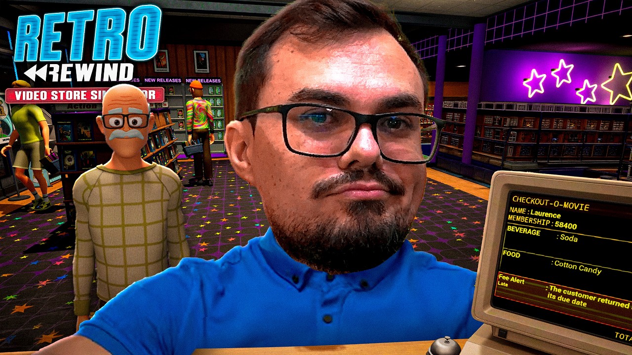 ABRI UMA LOCADORA DE VIDEOS ANTIGOS - Retro Rewind - Video Store Simulator