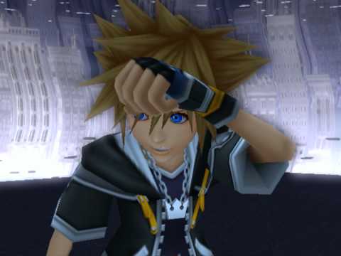 Kingdom Hearts II, English cutscene: 572 - Skyscraper Battle - HD 720p