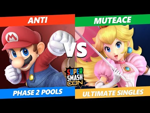 SSC 2019 SSBU - T1 | ANTi (Mario) Vs. MuteAce (Peach) Smash Ultimate Tournament Pools