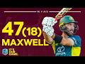 Six 6️⃣s In Glenn Maxwell Cameo West Indies V Australia 2nd T20