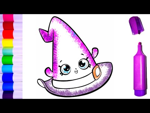 Qanday qilib jodugar shlyapasini chizish oson | Draw a Halloween Witch Hat Easy | Шляпа на Хэллоуин