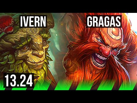 IVERN vs GRAGAS (JNG) | 4/1/15, 3.1M mastery, 1000+ games | KR Master | 13.24