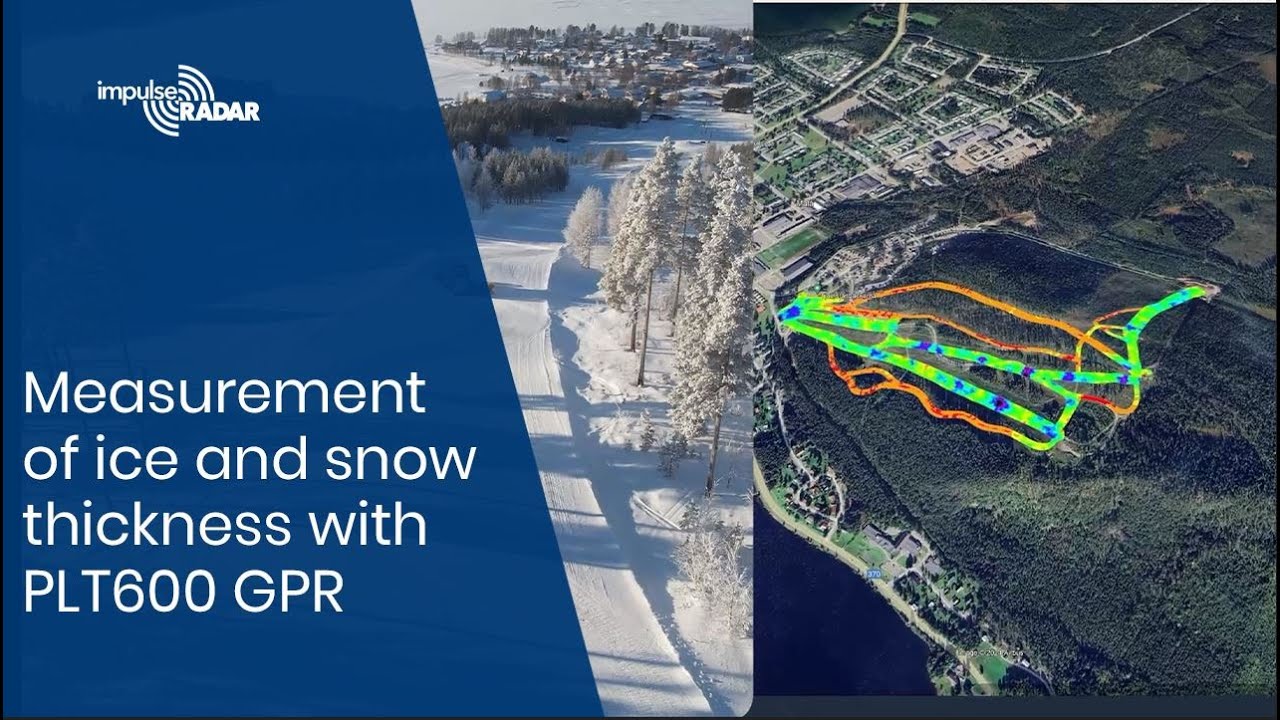 Measurement of ice and snow thickness with PLT600 GPR
