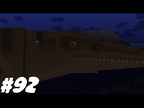 HOW DID I LOSE A MOSASAURUS IN THE OCEAN ?  | MINECRAFT DINOSAURS |EP 92