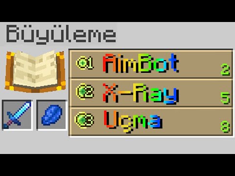 minecraft AMA büyü olarak hile basabiliyorum