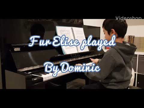 Fur Elise played by Dominic (7 year old)