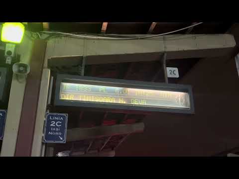 Anunț în gară CFR Iași Trenul IR 1833 Iasi-Timisoara.Nord 