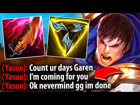 Enemy Yasuo was trash talking me... so I had to teach him a lesson with Garen