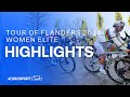 Three Rider Sprint 💨 | Tour of Flanders 2024 Women's Race Highlights | Eurosport Cycling