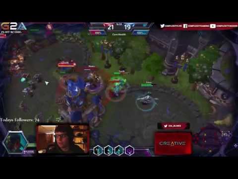 Heroes of the Storm Abathur Gameplay - INCREDIBLY Close Game.