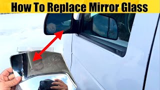 How To Replace Broken Side Mirror Glass ONLY