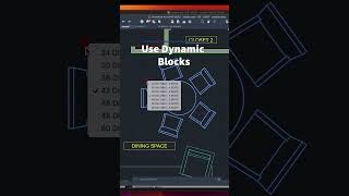 AutoCAD Mac Dynamic Block - Round Table with Chairs - Autocad 2023 For Mac