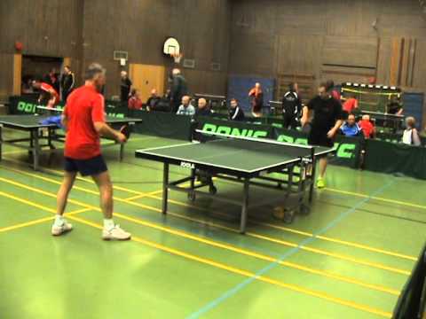 TT Bezirksmeisterschaften Senioren Ü 50 2015 Greuther Fuerth Peter Herbst vs J Fietz 2