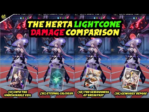 The Herta Light Cone Damage Comparison | Honkai Star Rail 3.0